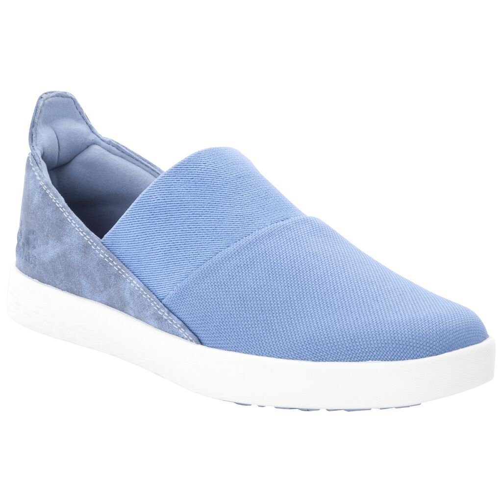 Jack Wolfskin AUCKLAND SLIPPER LOW Chaussures Femme Bleu Clair/Blanche - PEIMXBS-23